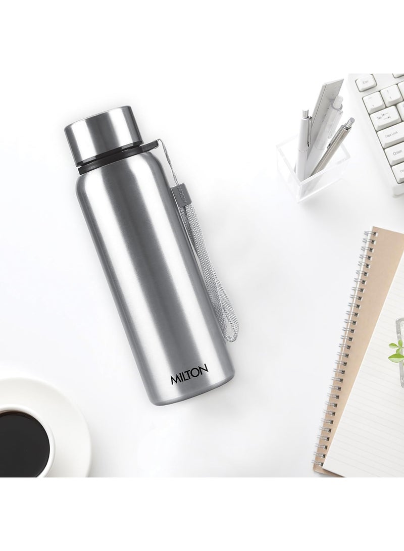 Milton Stainless Steel Water Bottle 690ml Leak Proof Single Wall with Carry Handle for School Travel and Office - Image 4